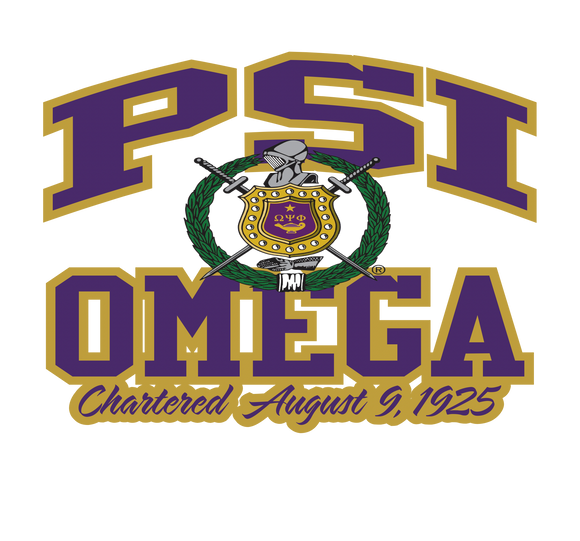 Psi Omega Chapter chenille