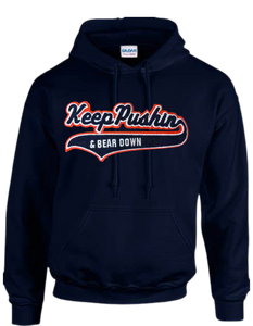 Keep Pushing & Bear Down Chicago hoodie Navy