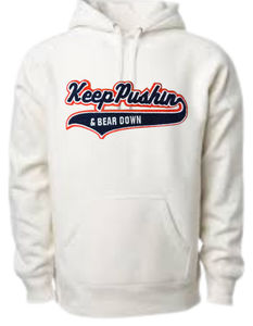 Keep Pushing & Bear Down Chicago hoodie white