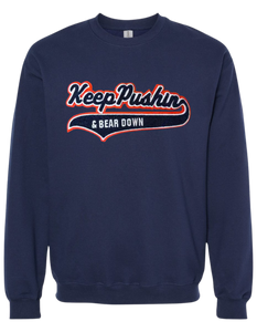 Keep Pushing & Bear Down Chicago sweatshirts navy