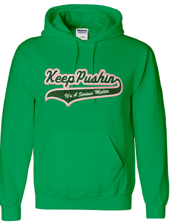 Keep PUSHIN  chenille hoodie