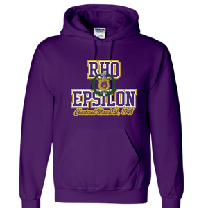 Rho Epsilon chapter chenille hoodie