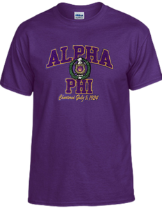 Alpha Phi chapter chenille t-shirt