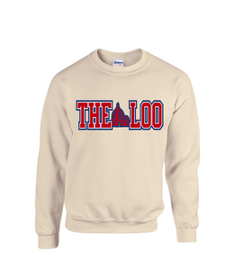 THE LOO Chenille patch Cream sweatshirt