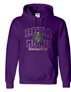 Beta Mu Nu chapter chenille hoodie